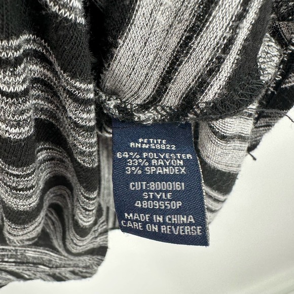 Max Edition size Medium petite‎ mp black white striped long sleeve dress - Picture 4 of 4